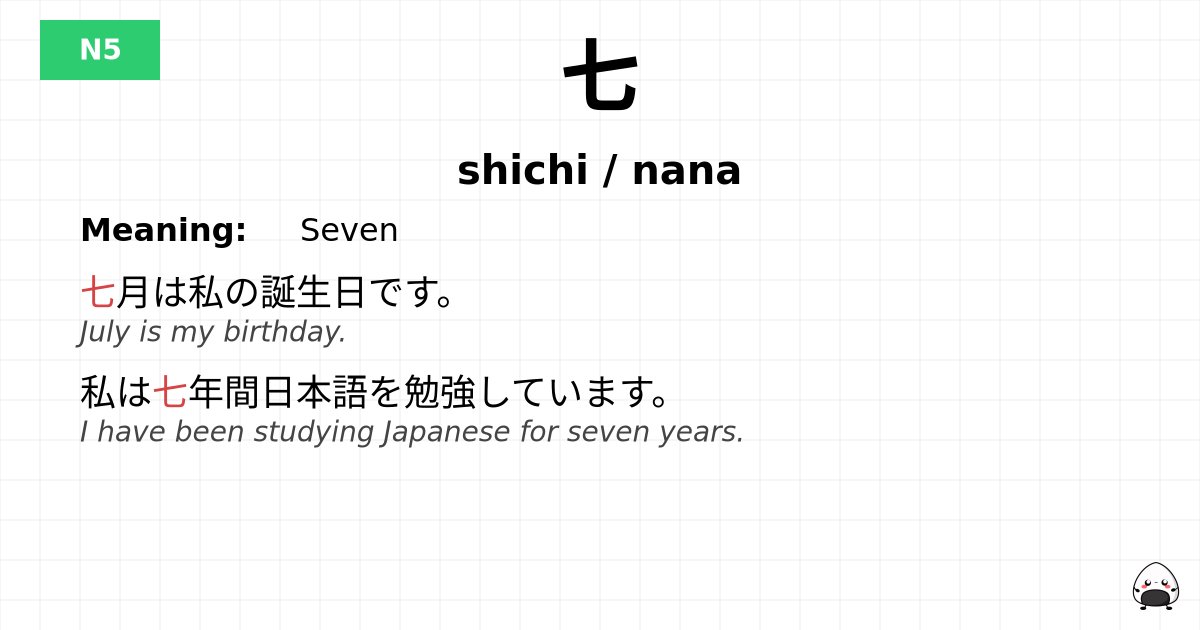 七 flashcard